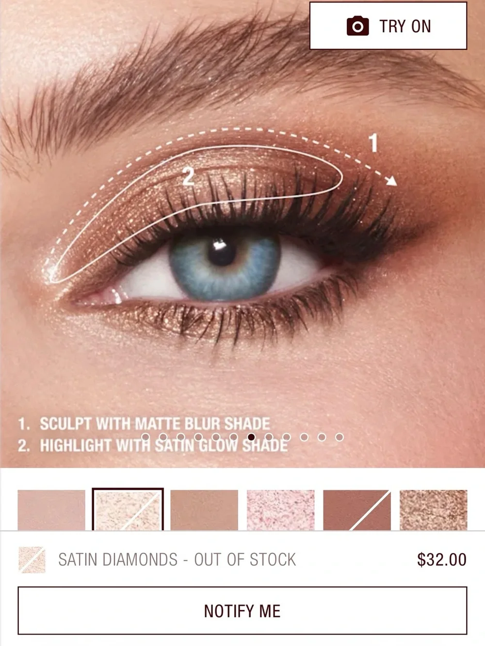 Charlotte Tilbury Exagger-Eyes Easy Eyeshadow Stick — Satin Diamonds